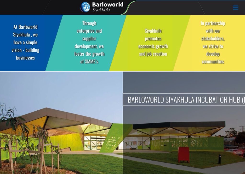 ProcurementRSA's tweet photo. Barloworld thru Siyakhula Enterprise Development has 600 suppliers &amp; assisted 70 Black-owned SMMEs

Apply here 👇🏾
https://t.co/asdOsezUMn https://t.co/1SMf7NQyp1