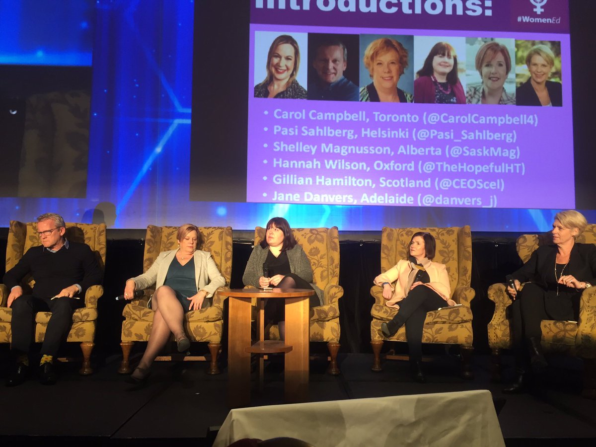 @WomenEdCanada panel here at #ulead17 exploring what it will take to move towards greater levels of equity in leadership <a href="/CarolCampbell4/">Professor Carol Campbell</a>