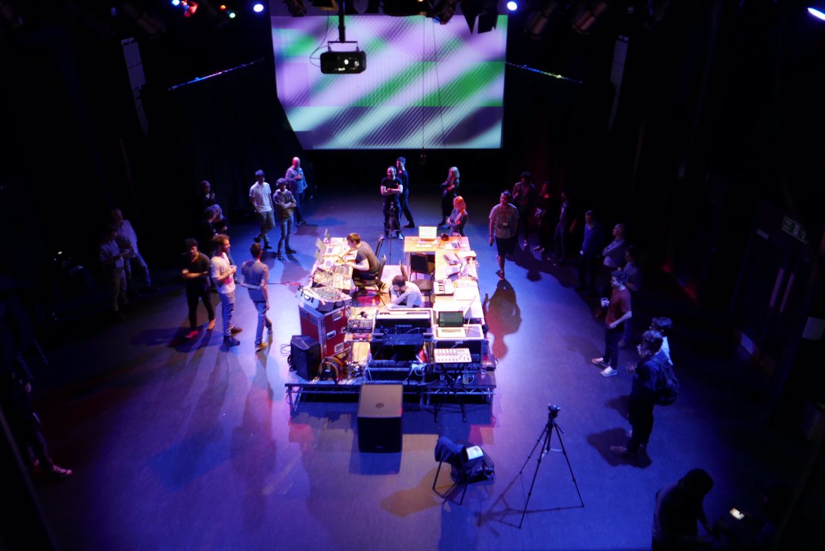 Preparing for our first performance in 3D audio using a 10 channel speaker system @LCMLive #electronicmusic #modular #3D