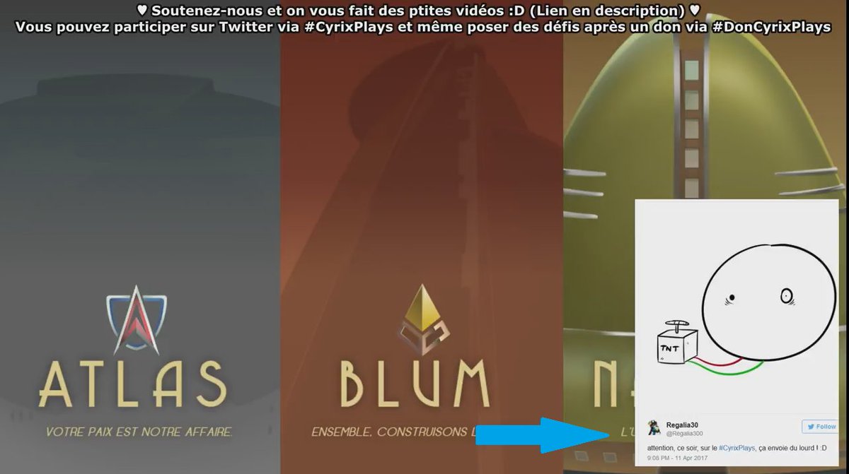 adofou's tweet photo. "Mais ils veulent dire quoi avec un slogan pareil?" Celui-la, oui celui qui est DERRIERE le Twitter... :D #CyrixPlays https://t.co/RprMtO6twH