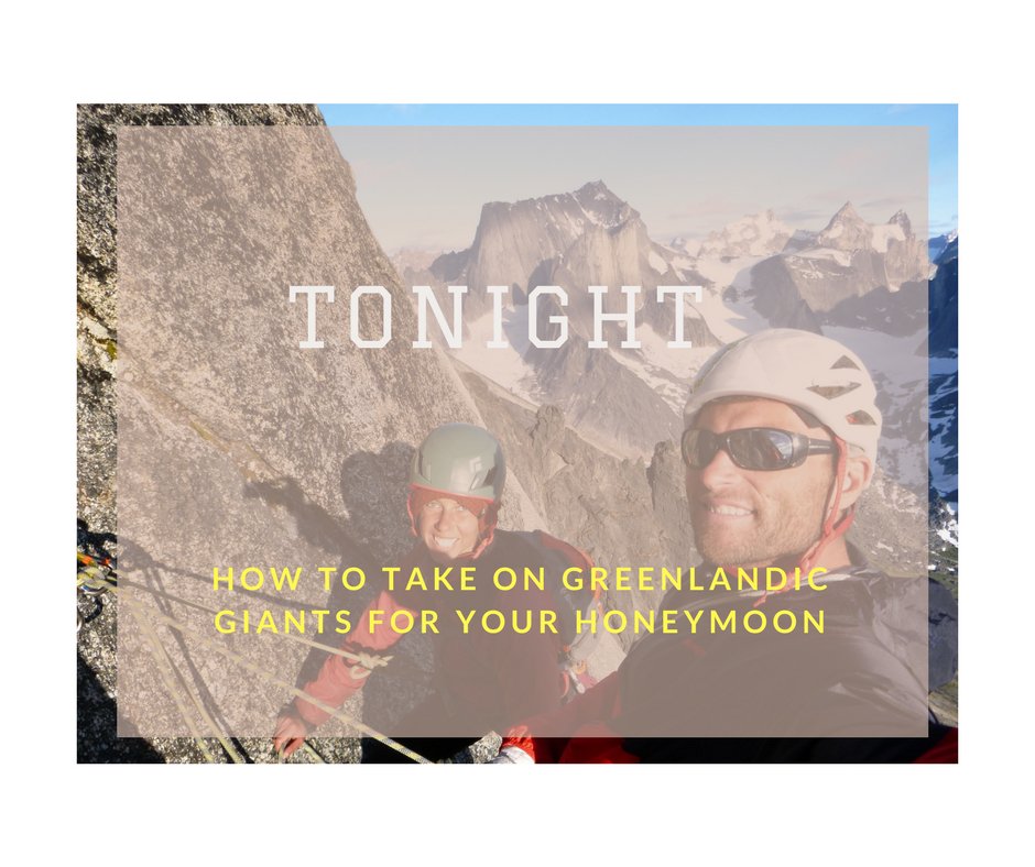 JasonAntin's tweet image. Bigwall climbing in #greenland for our #Honeymoon. A 7-minute recap.  TONIGHT #unleashed2017 @therayback