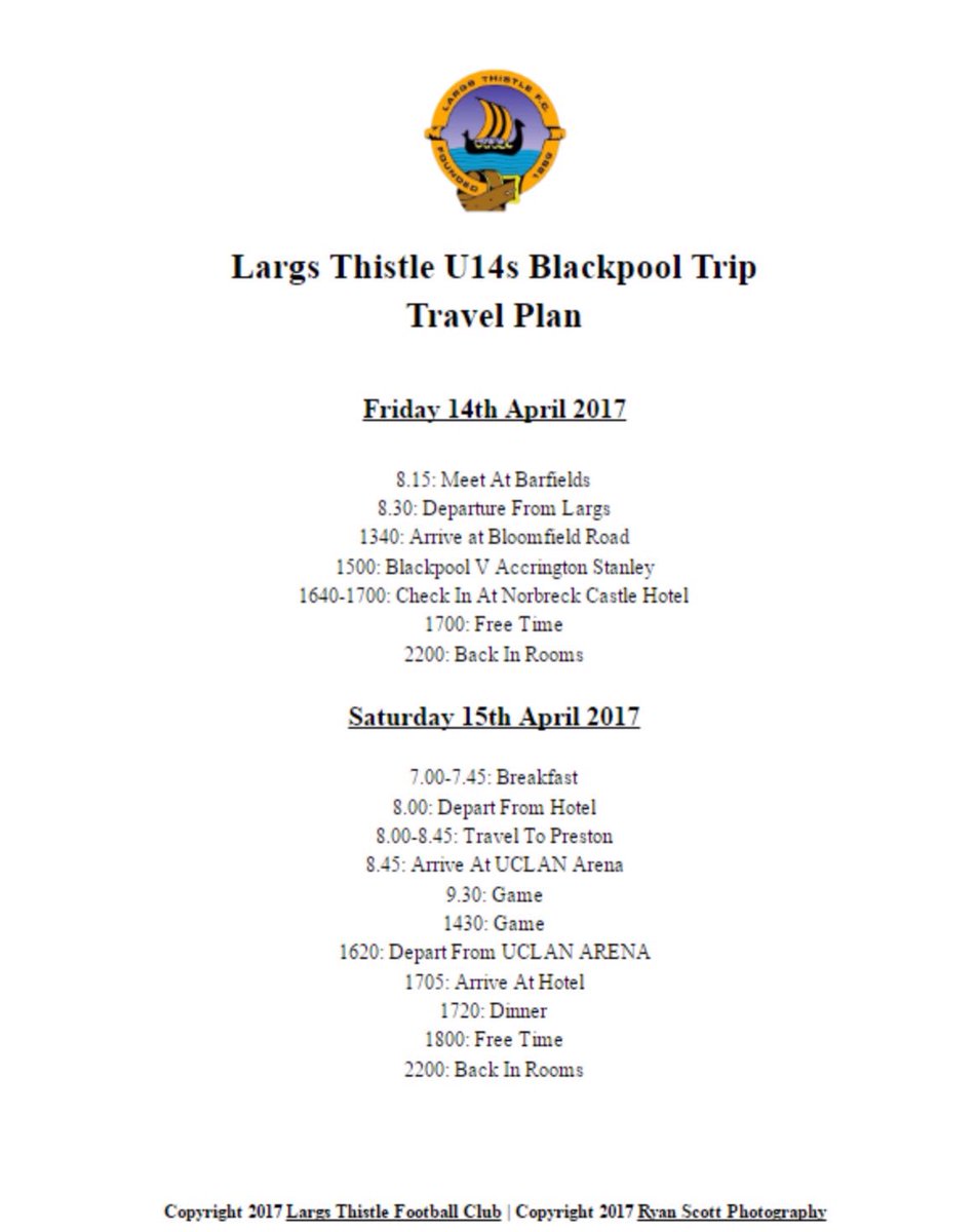 Largs Thistle U14s tweet media