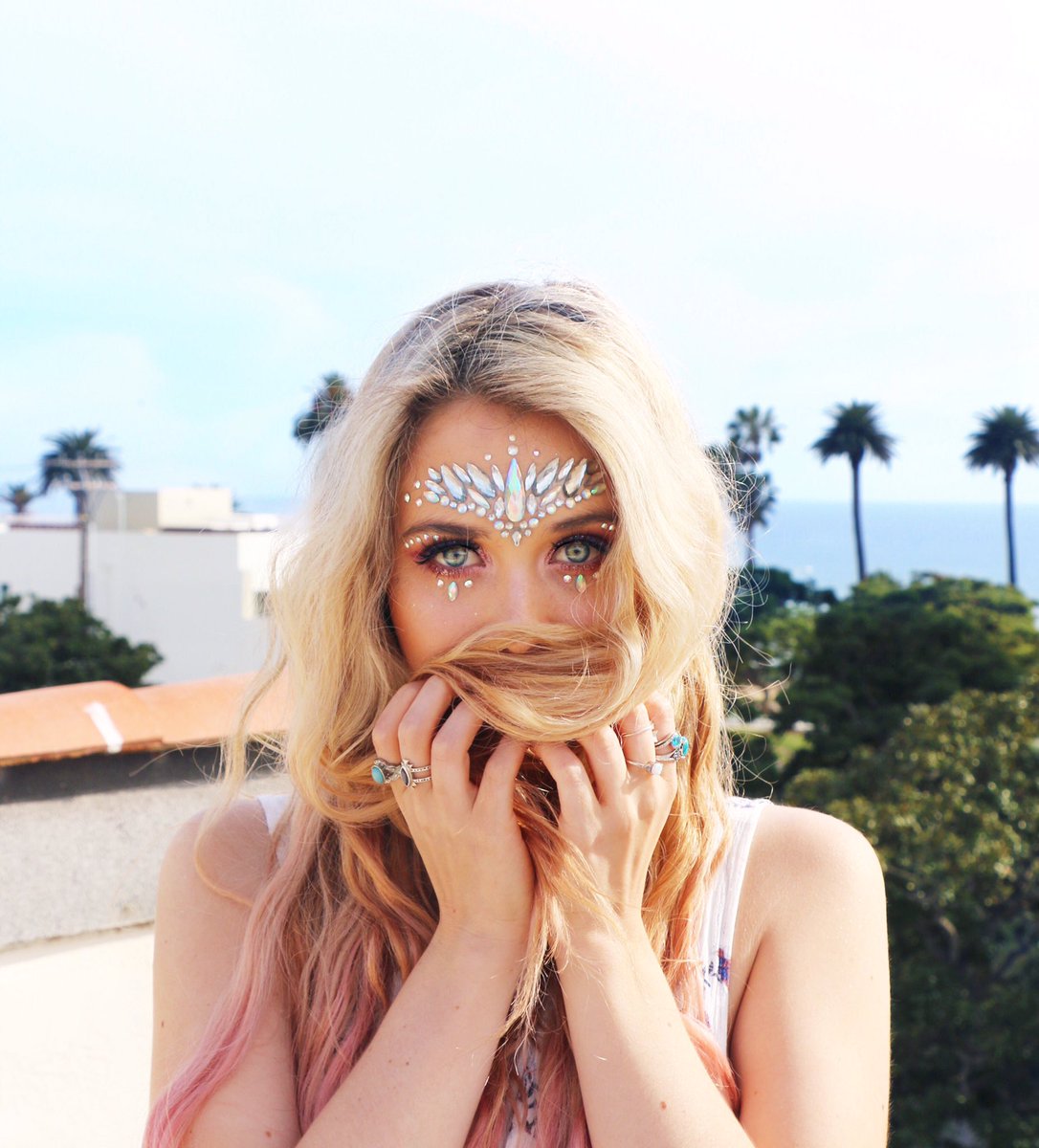 Kristina b on Twitter "Creating sparkly Coachella looks with