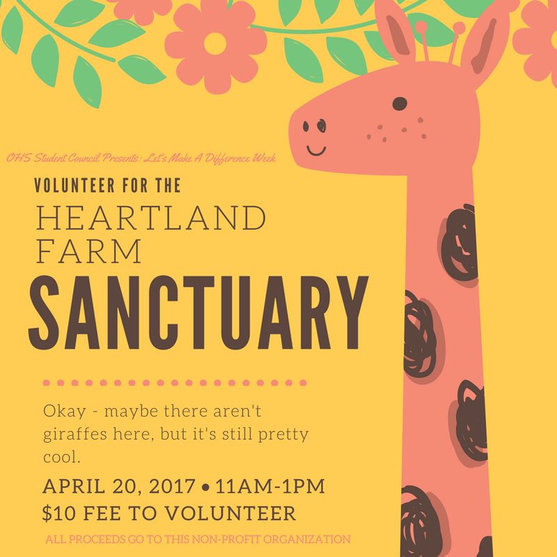 OregonHS_SC's tweet photo. Yippee! Thanks everyone who signed up volunteer, the Heartland Farm Sanctuary project is now FILLED! 💛🐮 https://t.co/5vr0OzoDzd