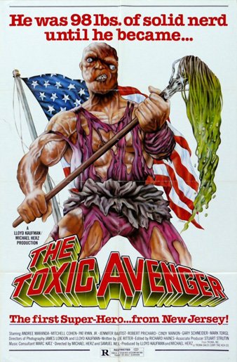 overjupiter's tweet photo. Opened #OTD in '85 THE TOXIC AVENGER, a @Troma_Team production, starring #AndreeMaranda #MitchellCohen https://t.co/EOWrOqRIMn