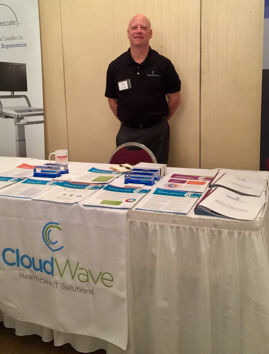 PatSutton21's tweet photo. @NewEnglandHIMSS #NHVT conference welcomes new sponsor @GoCloudWave Glad to have you on board!! https://t.co/3sR3mC3yKC