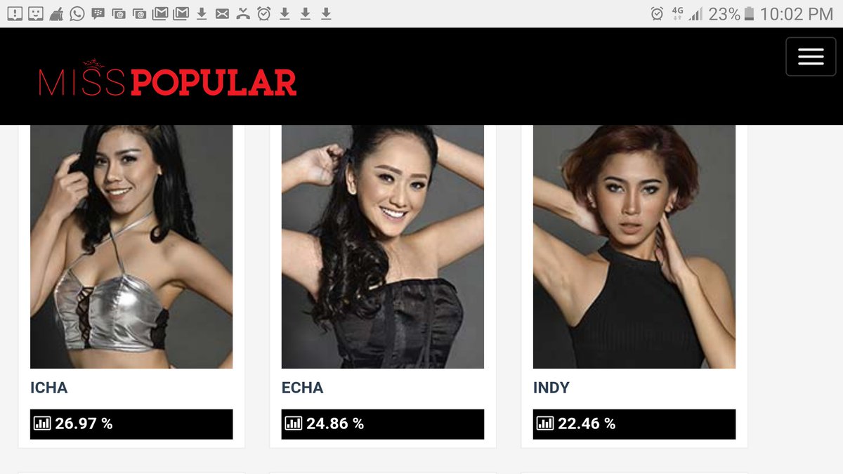 MissPopularID's tweet photo. Jelang penutupan VOTING! Siapakah Juara #MissPOPULAR2017 ep. #DanceDanceDance favoritmu?
Vote + Share disini https://t.co/PSzFBOQPWA https://t.co/HiydUbuhBG