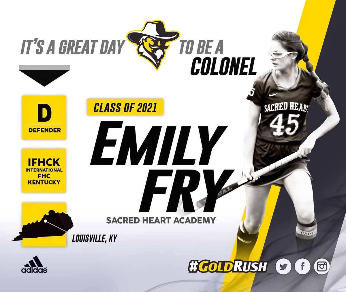 Excited to announce the next member of #centrefh 2017 incoming class, Welcome Emily Fry🏆<a href="/ifhck/">IFHCK Field Hockey</a> <a href="/sha_sports/">Sacred Heart Sports</a> #centrec #second2none #GoldRush