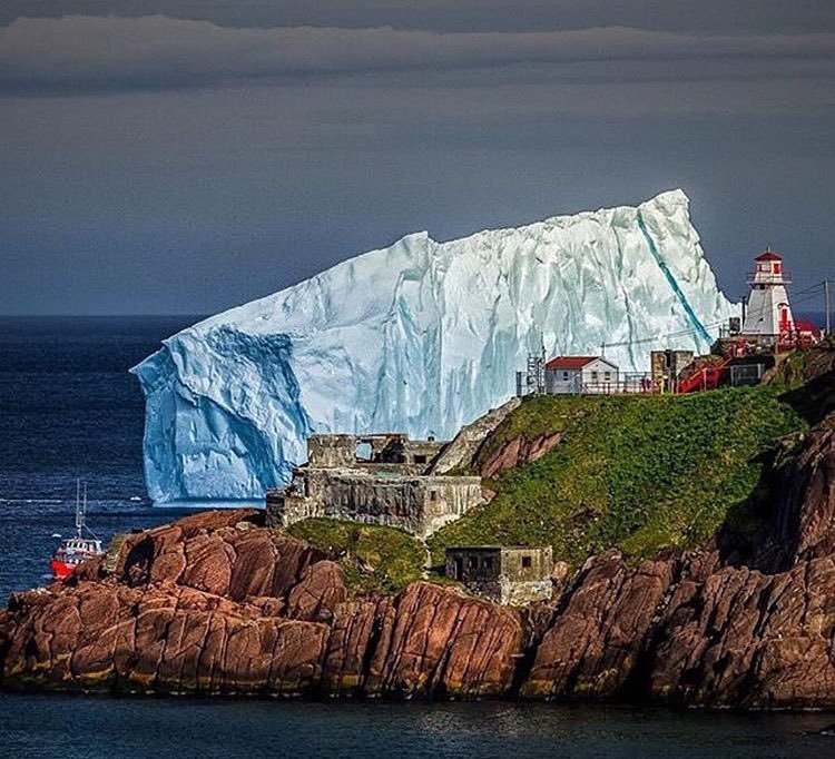 freshtracker's tweet photo. #Iceberg near St. John's Narrows, Fort Amherst #Newfoundland, #Canada
(by Shawn Hudson via @IcebergQuest) https://t.co/XAgZPNb1m0