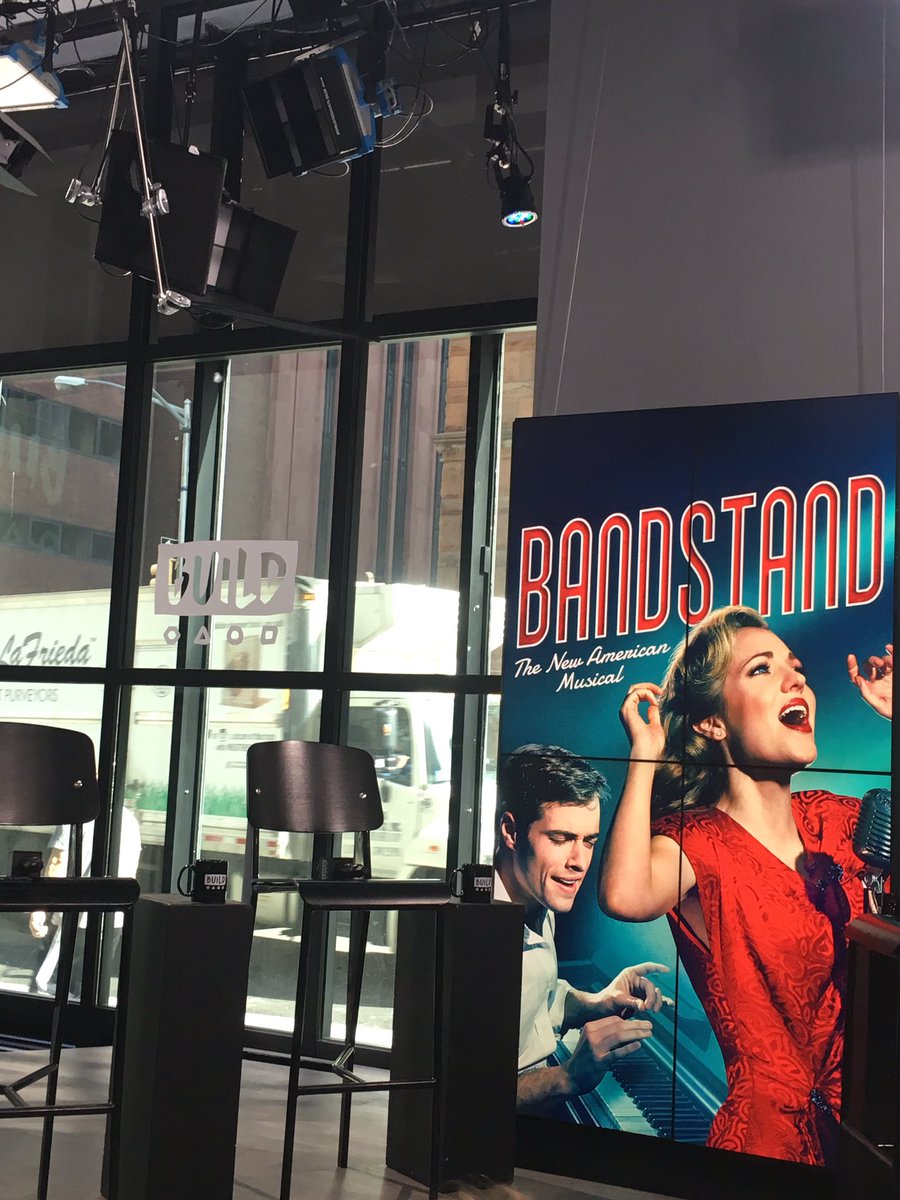 ElizaGTurner's tweet photo. Went across the street from work to @BUILDseriesNYC to see @ABlankenbuehler and @NapOnACott talk about the amazing  @BandstandBway! https://t.co/wn6NCgTGs0