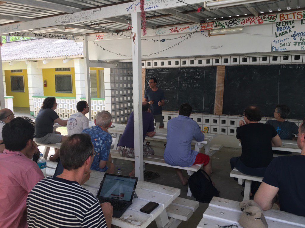 Matteo teaching MIP to machine learners who will soon steal our jobs :)