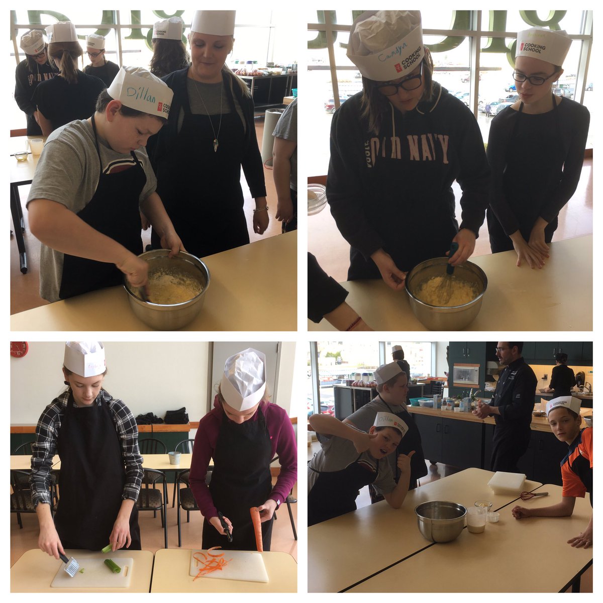 BeaumontTVDSB's tweet photo. #8BClassof2017 au cours de cuisine français. @edgark87 @pccschefswolfs #lockespride https://t.co/D91YEee0ue
