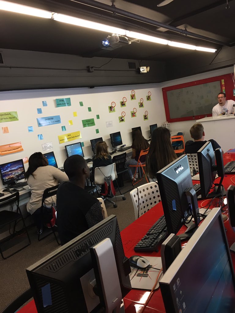 WandaLVasquez's tweet photo. Entrepreneurial Code Camp kicks off at @CodecraftLab @weVENTUREmlb  @FloridaTech -teens combine coding with business technology best concept https://t.co/8Ef88WSkeQ