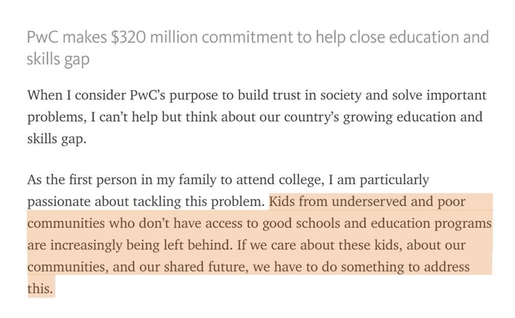 As the 1st person in my family to go to college I'm proud of PwC's commitment to close edu gap: medium.com/pwc/helping-ev… #AccessYourPotential