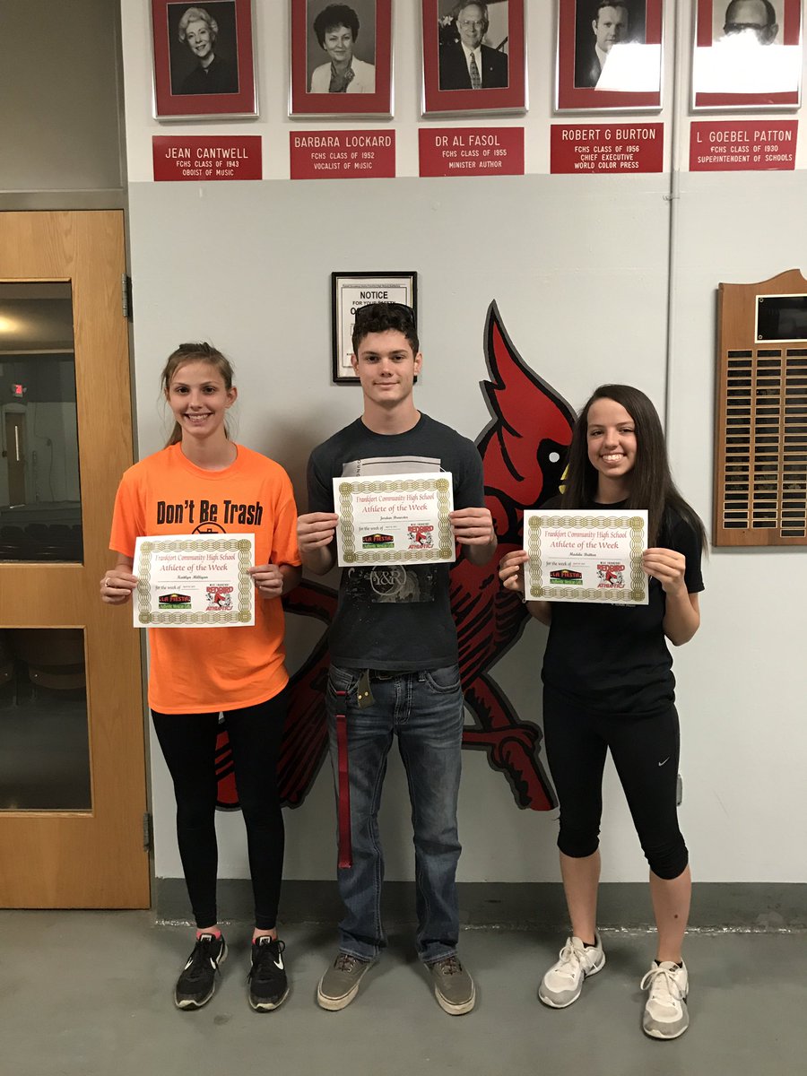 LAFIESTA AOTW. Kaitlyn Milligan, Jordan Brewster, Maddy Britton. #wfredbirds