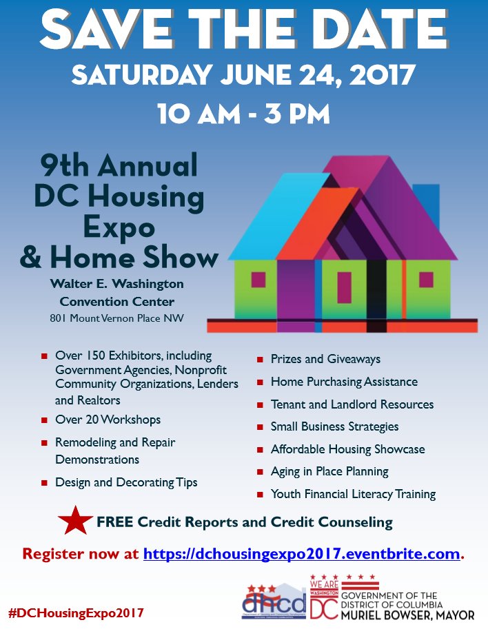 Are you #SmallBiz #realtor #nonprofit #HomeImprovement in DC? Exhibit at #DCHousingExpo2017 on June 24. Details at dhcd.dc.gov/node/1227691