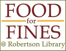 Food for Fines April 7th-28th | Robertson Library library.upei.ca/food-fines-apr…