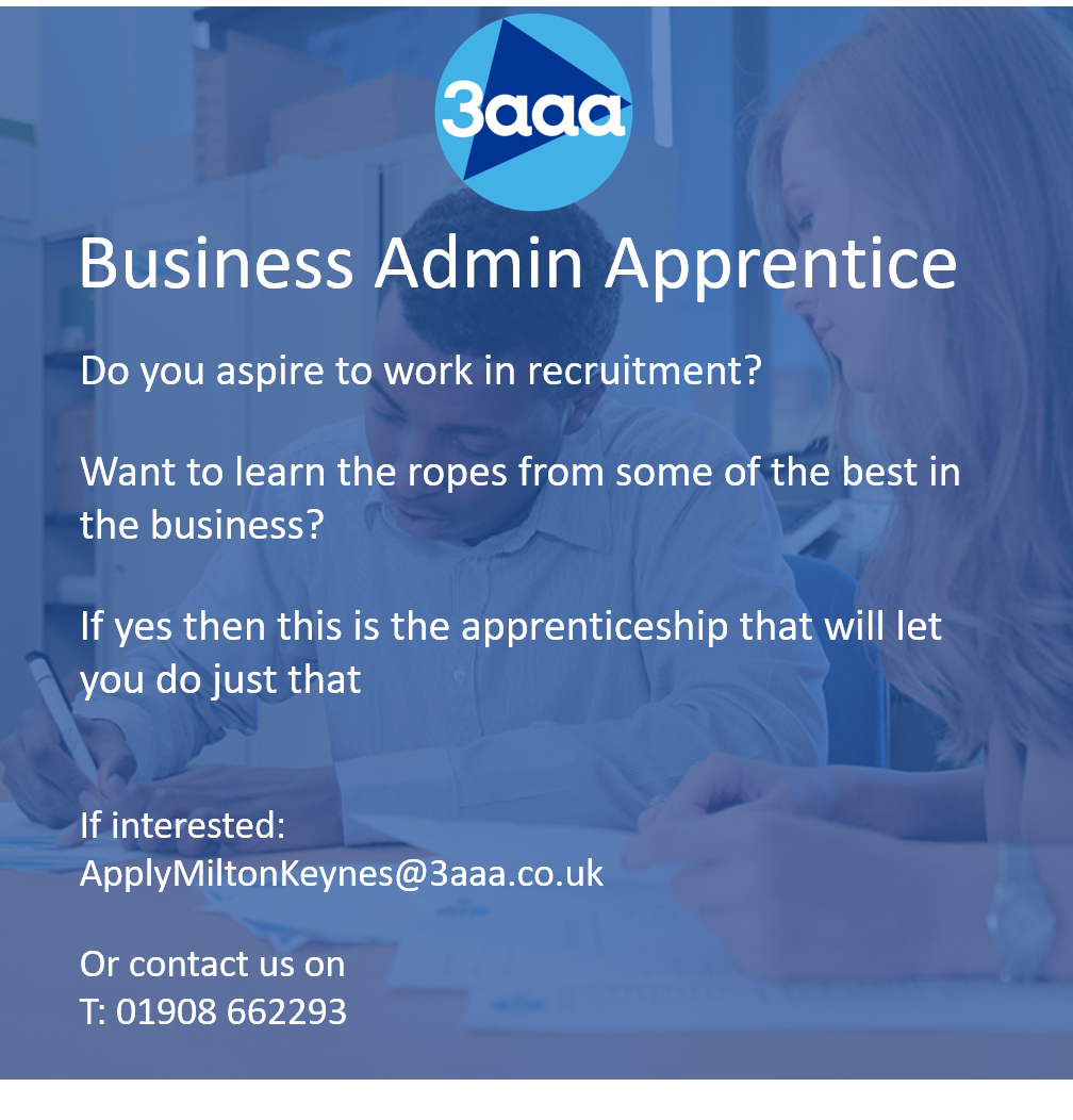 mercede50787017's tweet photo. Look no further if you are interested in this fantastic Business Admin #Apprenticeship  @3aaaUKMiltonK for great #Careers https://t.co/Ze1EjurtHM