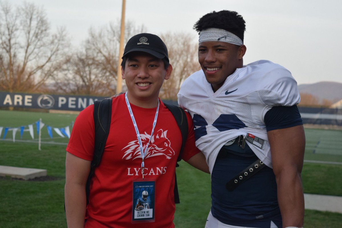 PennStateFball's tweet photo. We welcomed @penn_state students to Monday's practice for Football 101, hosted by our team &amp; @GlobalPennState.

📰: https://t.co/FNOnLw32gf https://t.co/AXQxfiVMw0