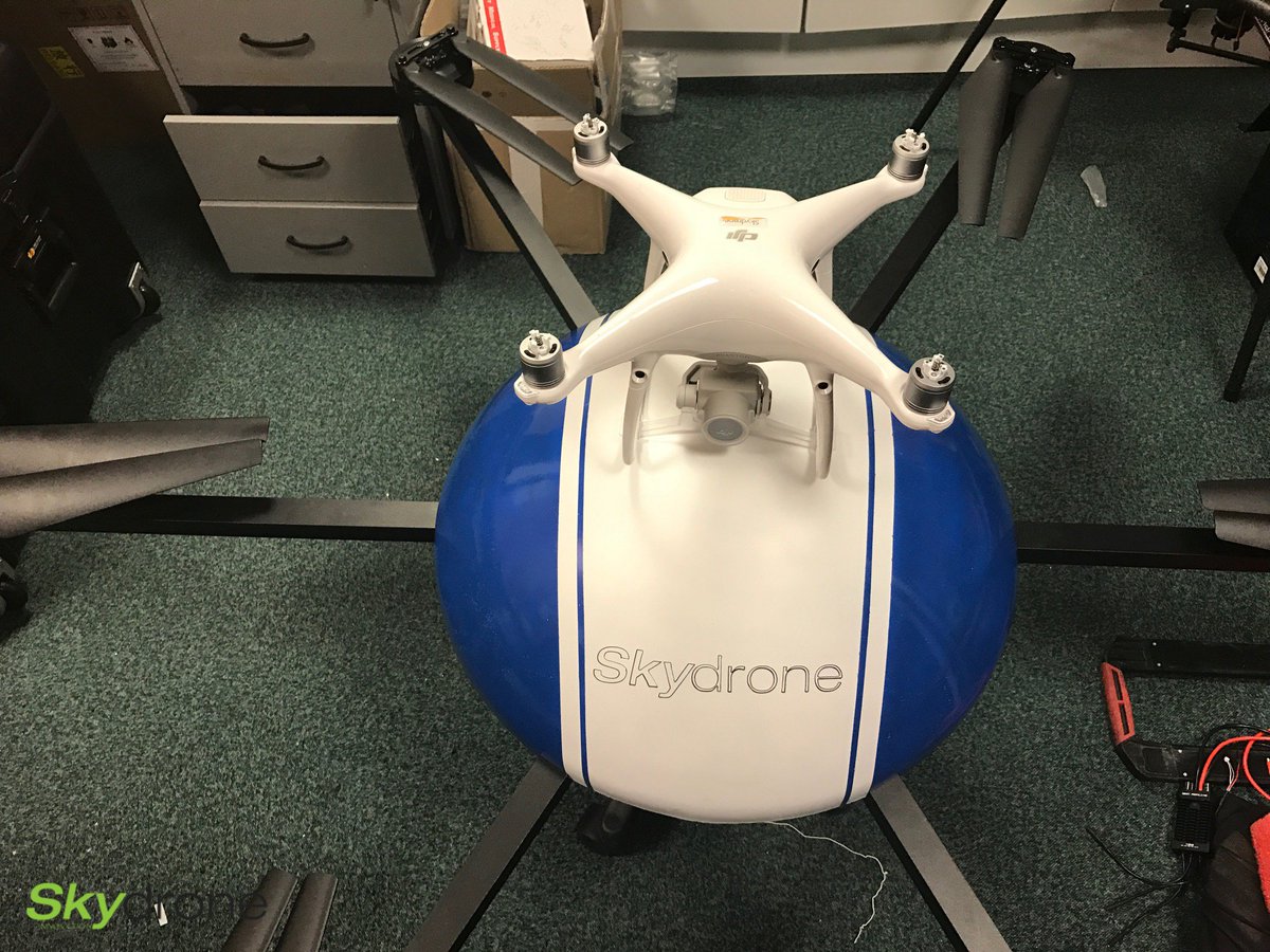 Notre drone Infinity s'est envolé à Las Vegas pour le mondialement renommé salon <a href="/NABShow/">NAB Show</a> (22 - 27 avril) ! #NABshow #Skydrone