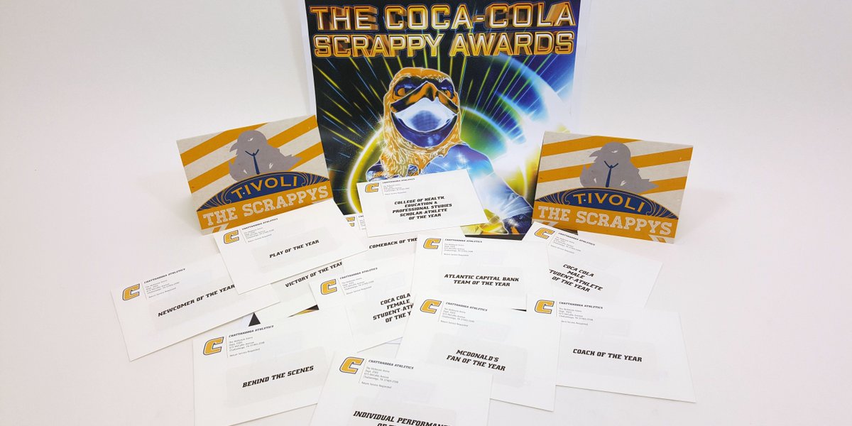 TheScrappys's tweet photo. Envelops are stuffed!  We are just one day from the Coca Cola #Scrappys !  Hope to see everyone at the @TivoliChatt tomorrow night. #GoMocs https://t.co/urCYPM4iu3