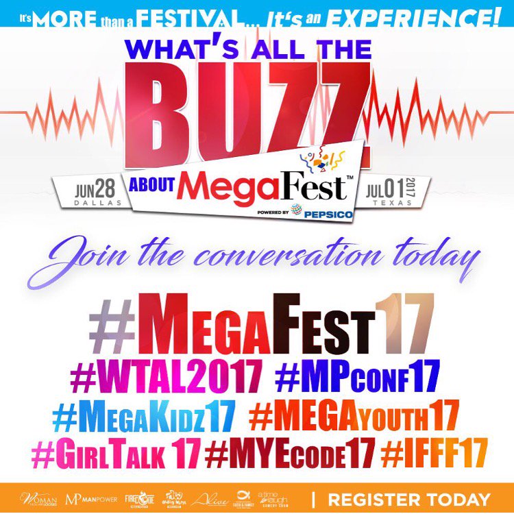What is the buzz about <a href="/tdjmegafest/">MegaFest</a>?! Join the conversation TODAY!! Register for this life-changing experience at bit.ly/MegaFest17