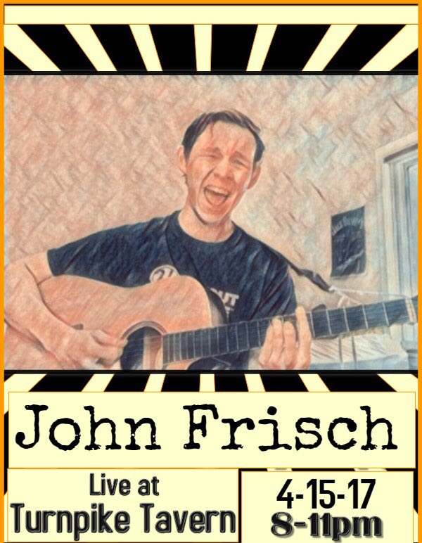 Thejohnfrisch's tweet photo. Cash me at Turnpike Tavern this Saturday 8-11 how bow dah https://t.co/8huGx0N21f