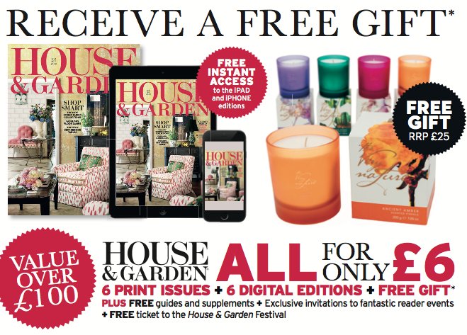 TheVeryNature's tweet photo. We are partnering with @_houseandgarden this month with a fabulous subscription offer and that makes us very happy! https://t.co/v1f5yeT83O