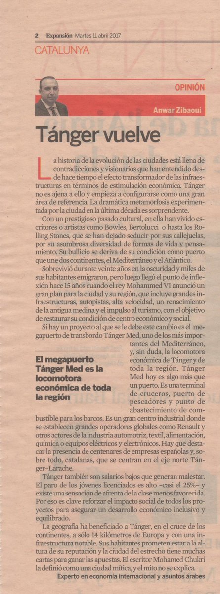 Tánger,Vuelve,Mi articulo en <a href="/expansioncom/">expansioncom</a> La Gran metamorfosis experimentada por esta ciudad de #Marruecos es sorprendente. .#Tanger