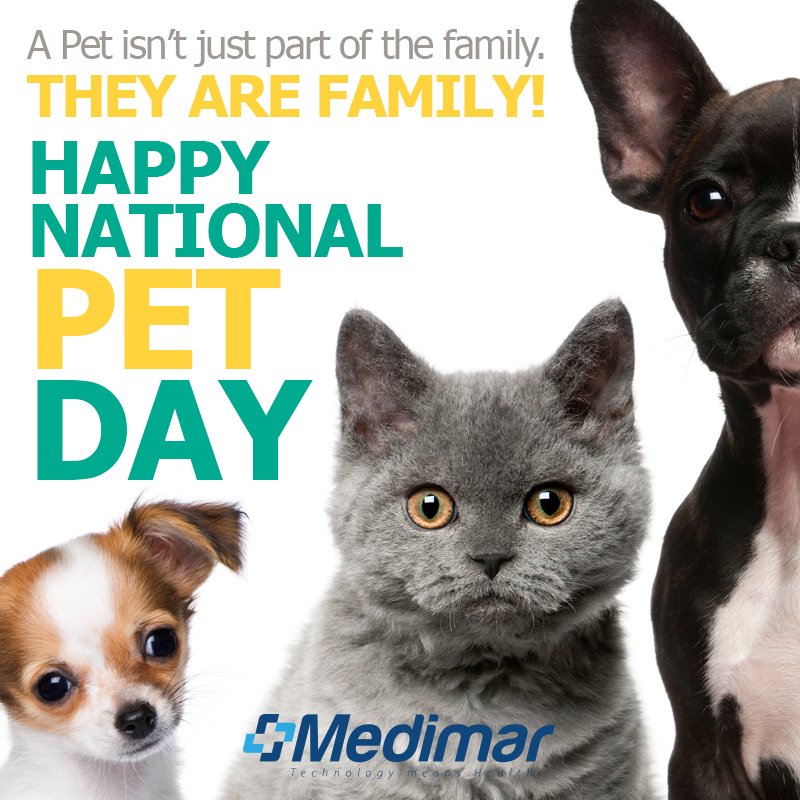 medimarcorp's tweet photo. #NationalPetDay #HappyNationalPetDay https://t.co/uGAf9U48Nh