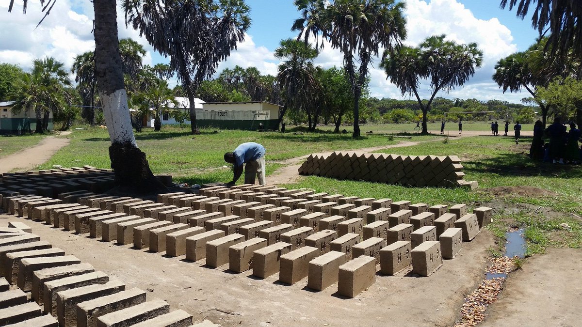 ChildrenOfChoba's tweet photo. Brick making for our boys' hostel is well underway! A big thanks to @KitchenTableCT for their support! https://t.co/tWglH0e2CG