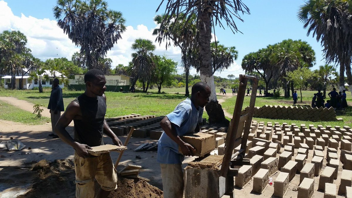 ChildrenOfChoba's tweet photo. Brick making for our boys' hostel is well underway! A big thanks to @KitchenTableCT for their support! https://t.co/tWglH0e2CG