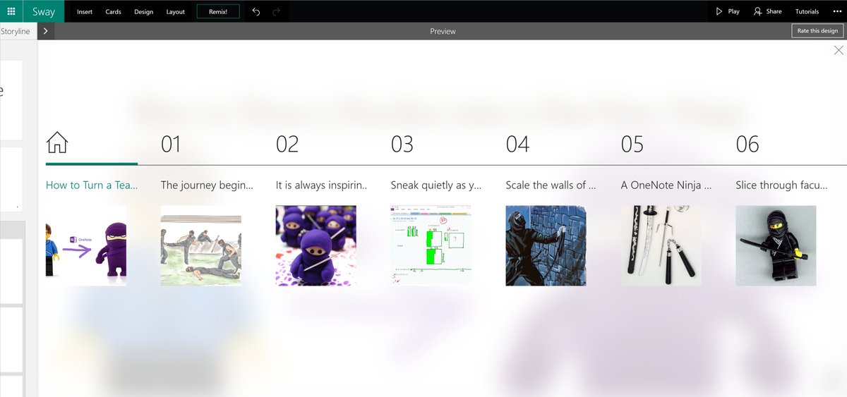 mtholfsen's tweet photo. NEW! Sway now supports a new Navigation mode for easy traversing of your story https://t.co/dhpnsSt0Pi #mieexpert #edtechchat #elearning https://t.co/aSACcbz9E2