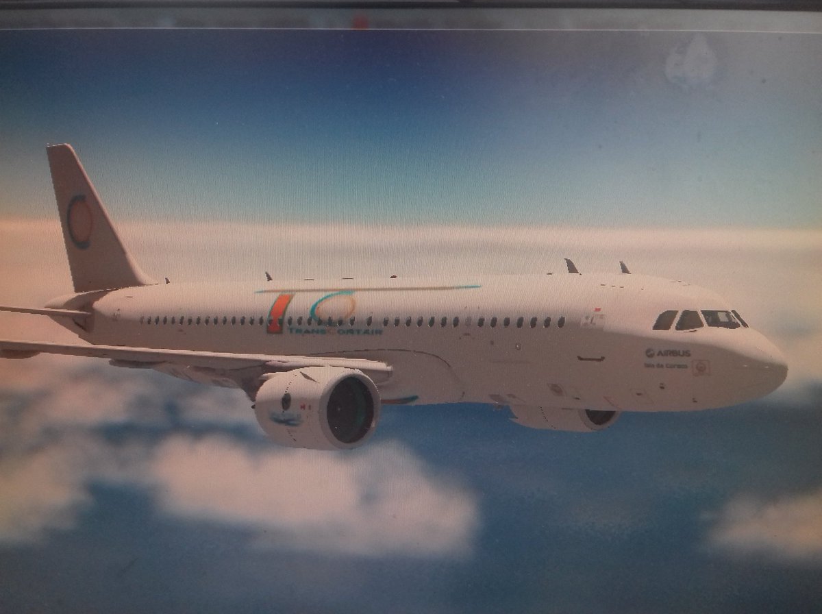 IsmaPilot's tweet photo. @TransContair  Un vuelito de por la tarde a Punta Delgada con nuestro A320 Neo.. https://t.co/Y8HcTWntyg