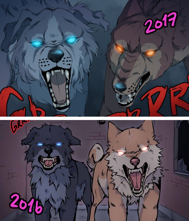 More comparisonss of new and old chapters from Lumine ?✨ 