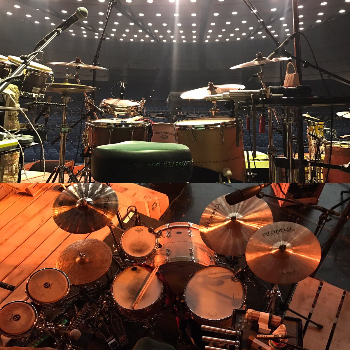 drummarco's tweet photo. tonight: "Santiano" @ Jahrhunderthalle / Frankfurt :-) ! #craviottodrums #istanbulagop #vatersticks #remo #porteranddavies #lppercussion https://t.co/Pu10htEl7x