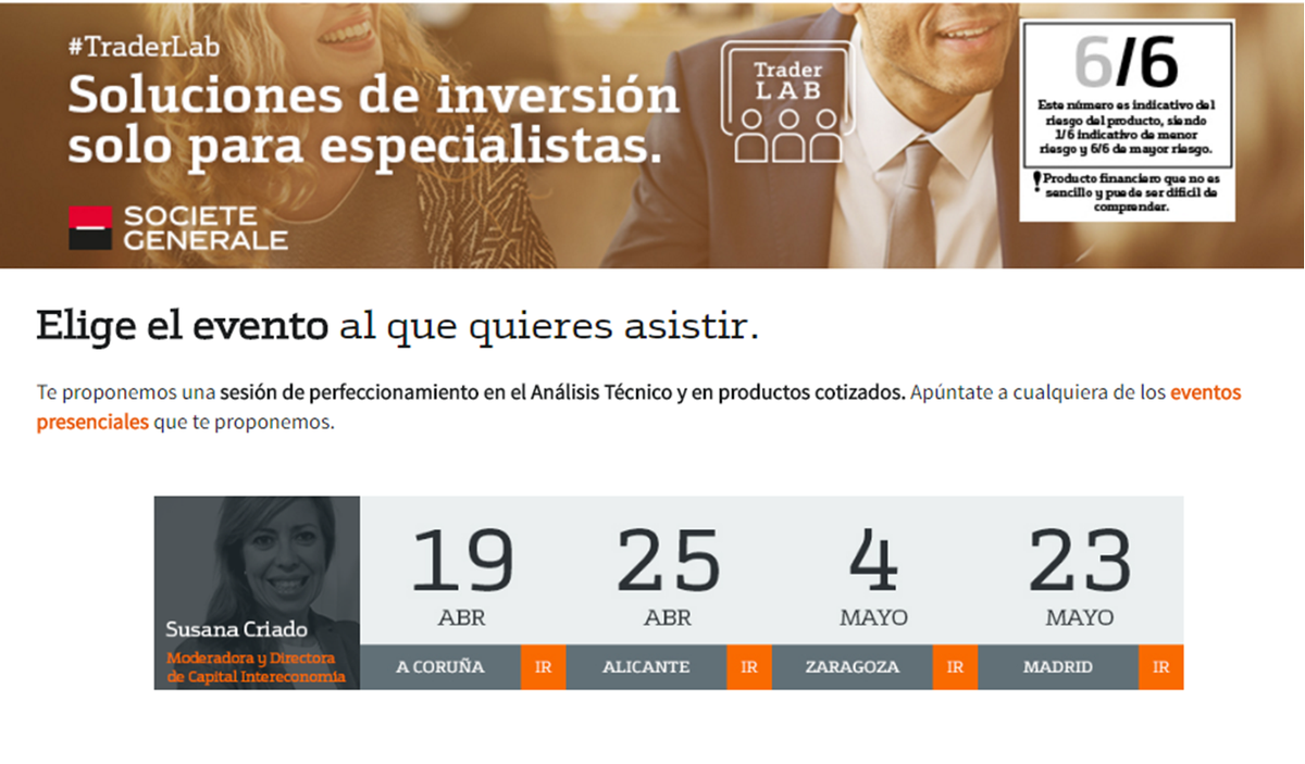 Bankinter's tweet photo. Si vives en A Coruña, Alicante, Zaragoza o Madrid apúntate a nuestra formación gratuita de #bolsa  https://t.co/Qy0MPl9CQd #efca #finanzas https://t.co/Jl4BdmnL0u