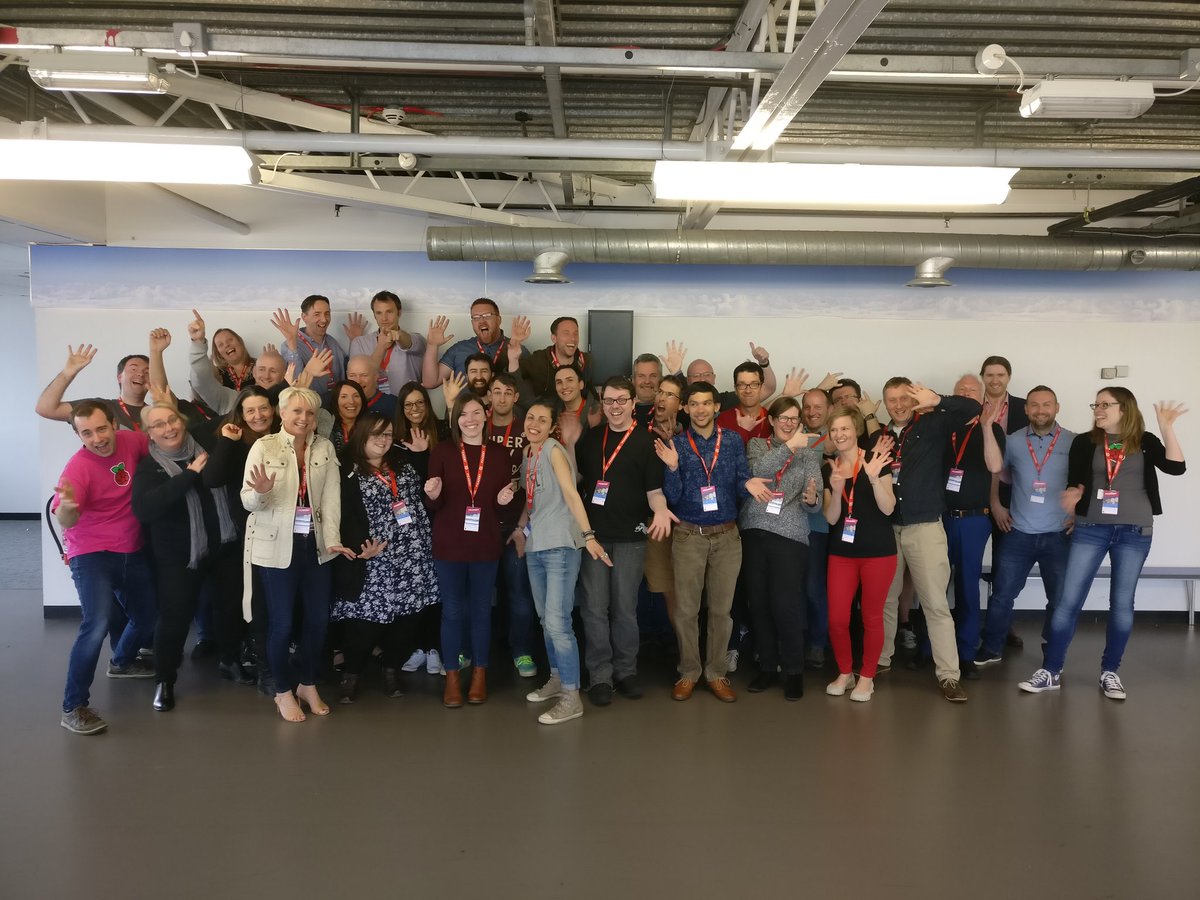 LegoJames's tweet photo. Congratulations to our latest cohort of @Raspberry_Pi certified educators. Been a pleasure to work with you over the past 2 days #picademy https://t.co/gU3NynR0Fg