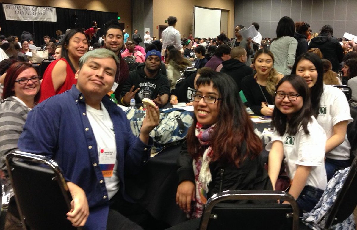 pencollege's tweet photo. At the Students of Color Conference last week in Yakima. #14PCStudents #identitydevelopment #activism #socialjustice #soccwa https://t.co/6M3TZ6Bzcb