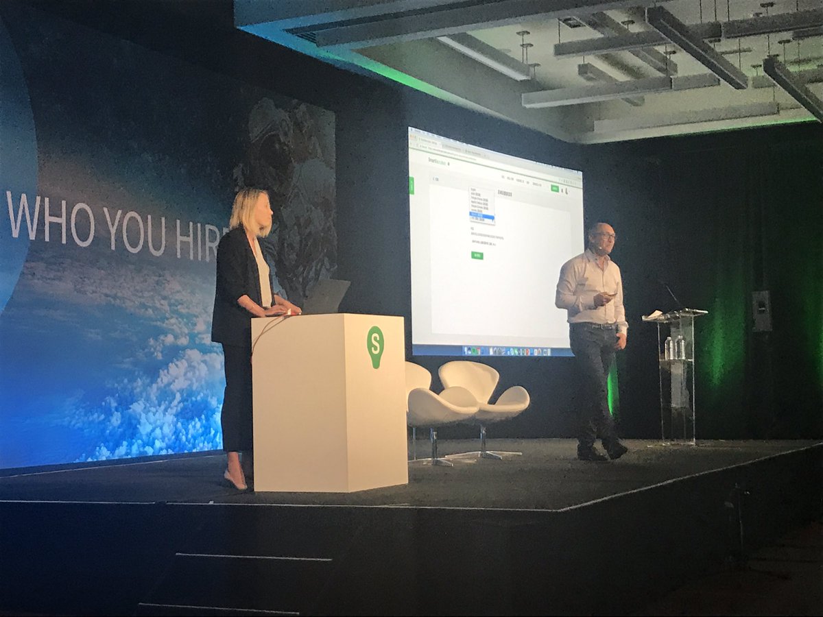 randallbarrier's tweet photo. A little #SmartRecruiters roadmap action with #RebeccaCarr and .@jerometernynck ! #hire17 https://t.co/3rbShinTkY