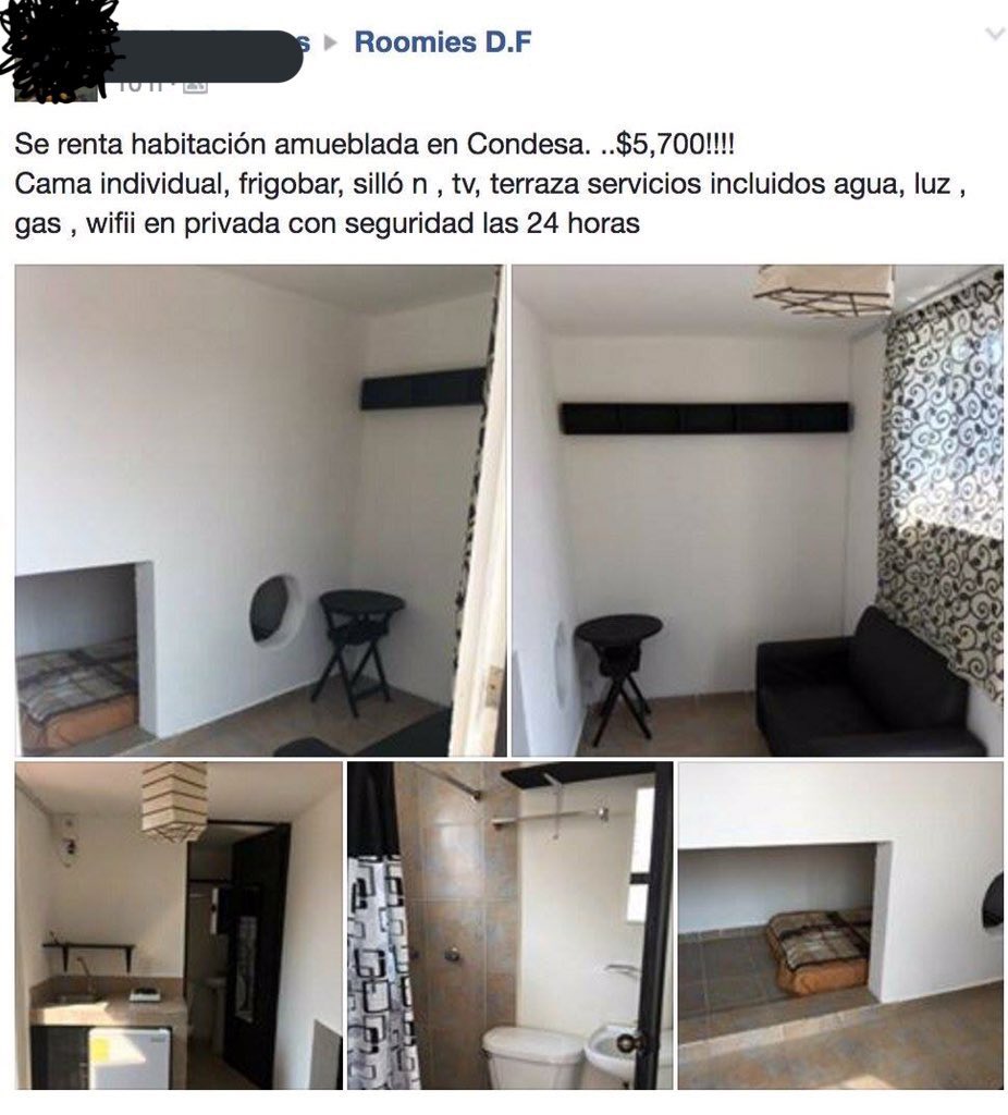Radiohen's tweet photo. $5,700 por una caseta de velador en la Condesa. 😂😂 https://t.co/EVvNIXSUD1