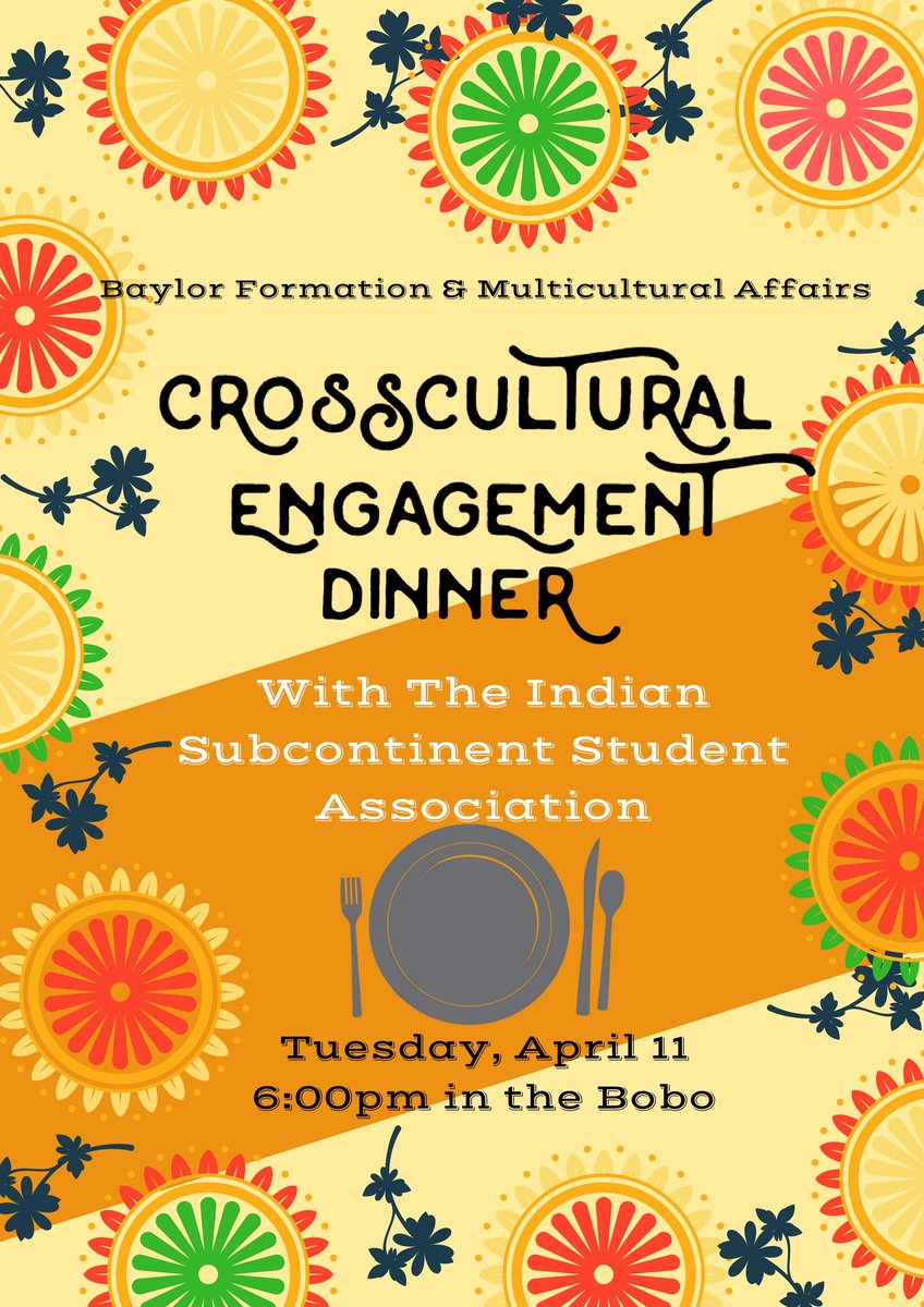 BaylorMA's tweet photo. Hungry for Indian food and stories from @ISSA_Baylor?!? Dinner tonight! Nothing better than a delicious meal on a rainy day! https://t.co/dPHbNRIxkX