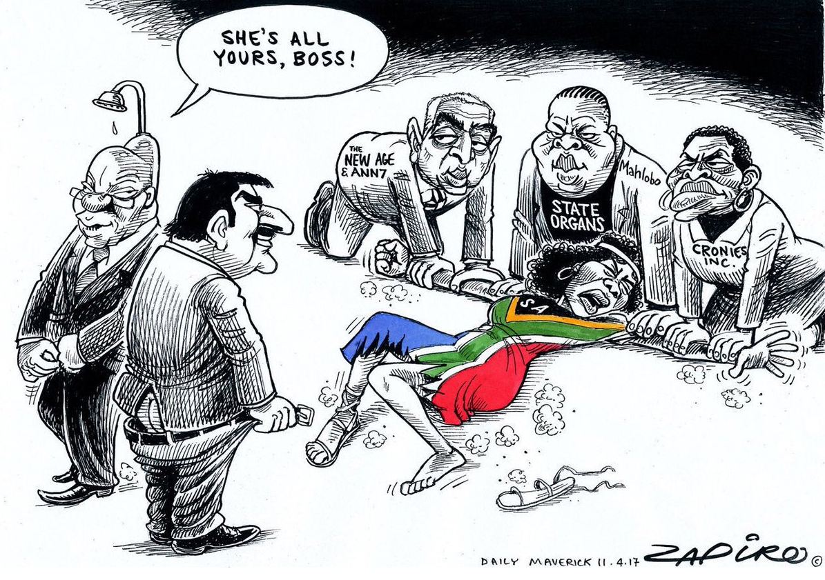 dinanodamano's tweet photo. What do you make of Zapiro's latest cartoon? Share your views. See picture below #sabcnews #zapiro https://t.co/qInPCiDjwK