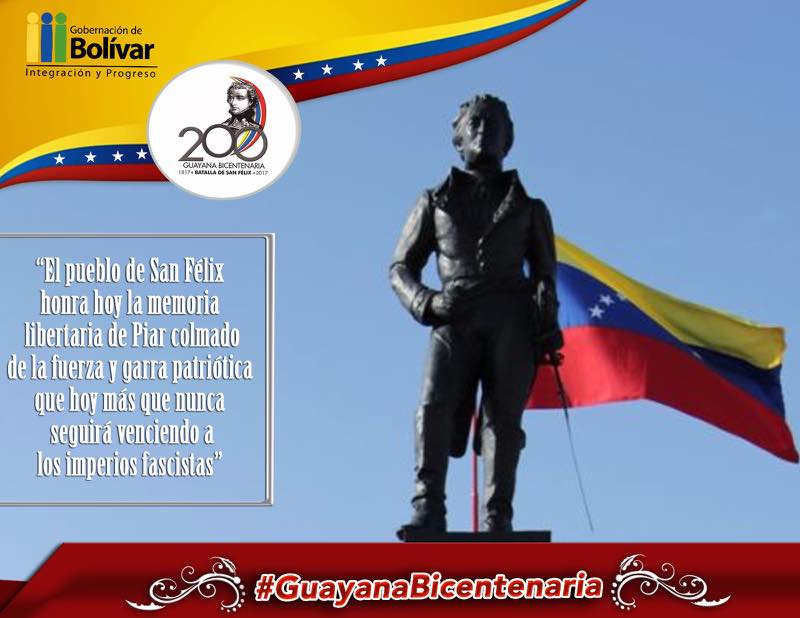 torrealba_valle's tweet photo. Los @hSierraParima orgullosos de nuestra #GuayanaBicentenaria y de la gestión del Gob @rangelgomez enalteciendo el legado
#Todo11TieneSu13 https://t.co/EbGktoTMQQ