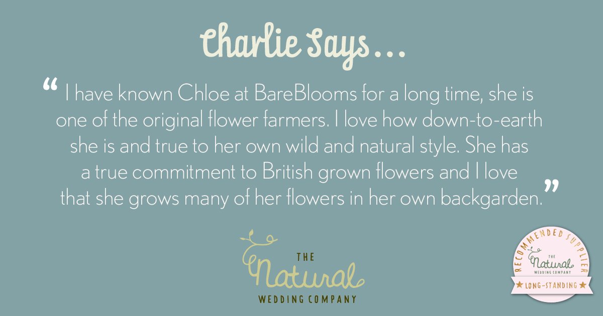 Why we <3 <a href="/BareBlooms/">Chloe Plester</a> plus a big thank you to them for being part of our eco wedding directory for 10 years! thenaturalweddingcompany.co.uk/directory/wedd…