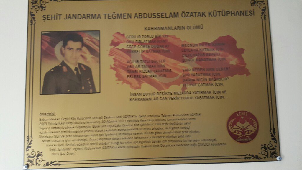 Güzel Yüreklerden
Şehidimiz Kahramanımız Şehit Jandarma Tegmen Abdusselam Özatak için siirler...
Ant için Şehitlerin isimlerini yaşatmaya..