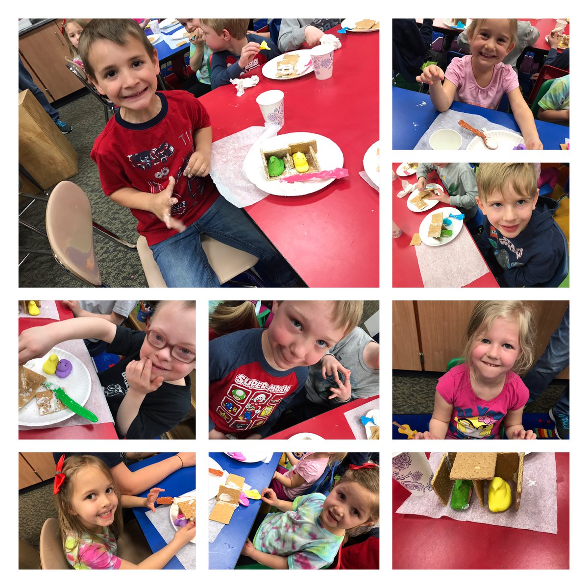misskateprek's tweet photo. Engineering our own Peep houses in preK-tasty treat and hard work! #GESpride #bestuseforpeepyet #preKengineers https://t.co/McHXzjsfN0
