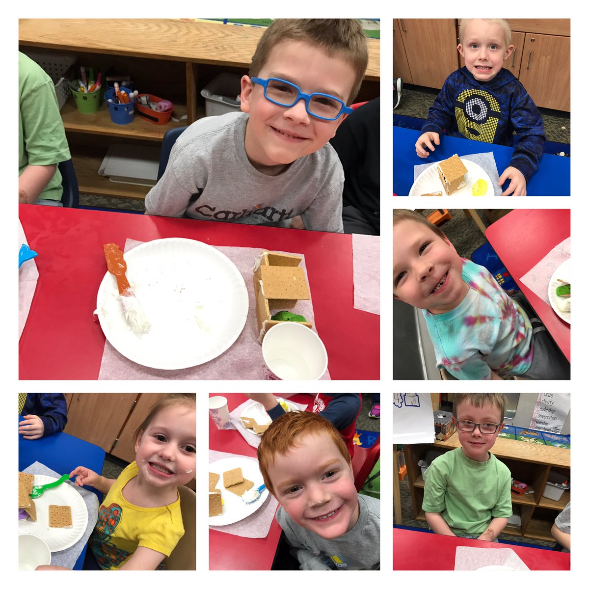 misskateprek's tweet photo. Engineering our own Peep houses in preK-tasty treat and hard work! #GESpride #bestuseforpeepyet #preKengineers https://t.co/McHXzjsfN0