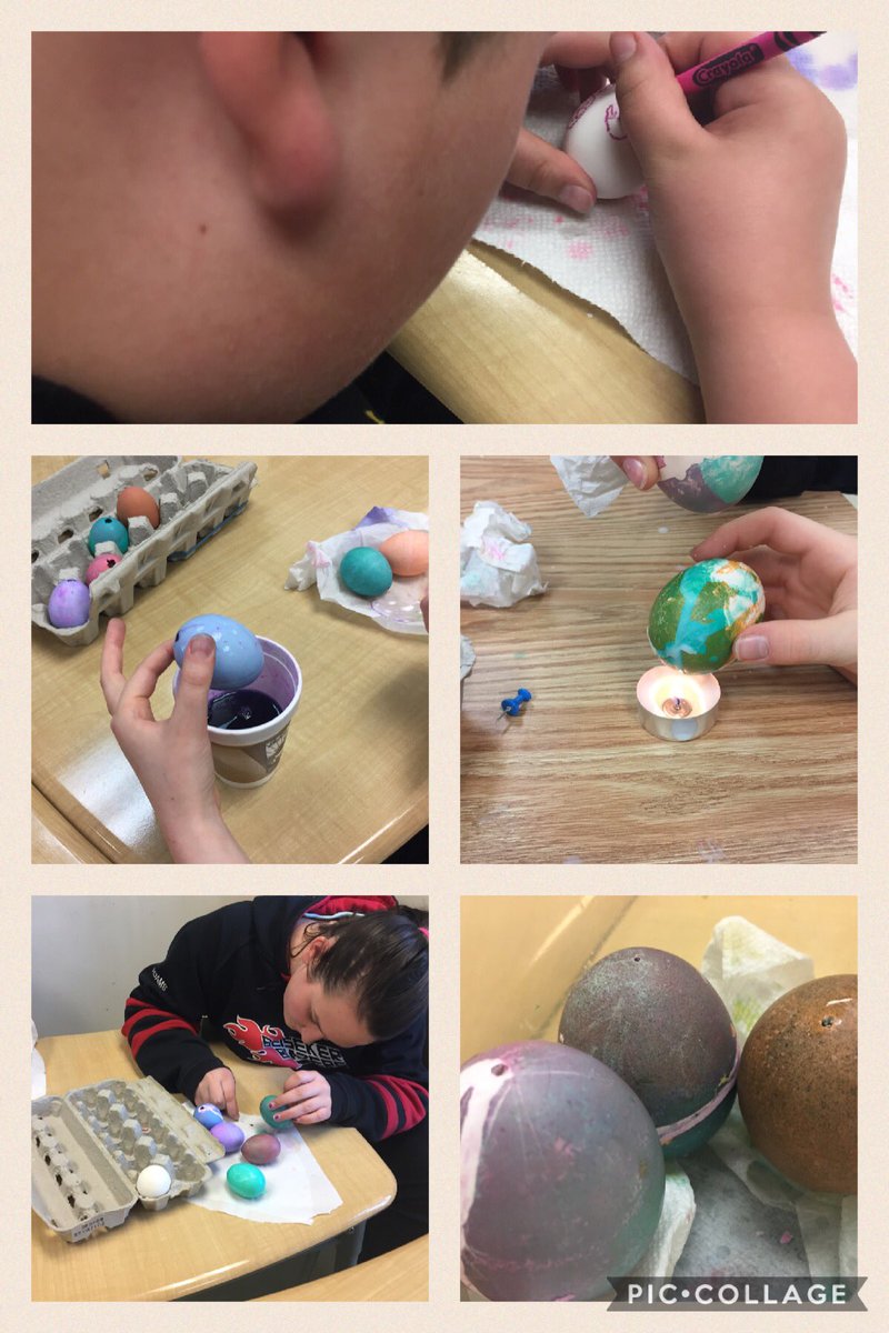 mrs_thefox's tweet photo. Easter Egg Art๐ฃ๐. @KathyrnSchool #waxdripping #colorfulfingers https://t.co/lgvhupYJdJ