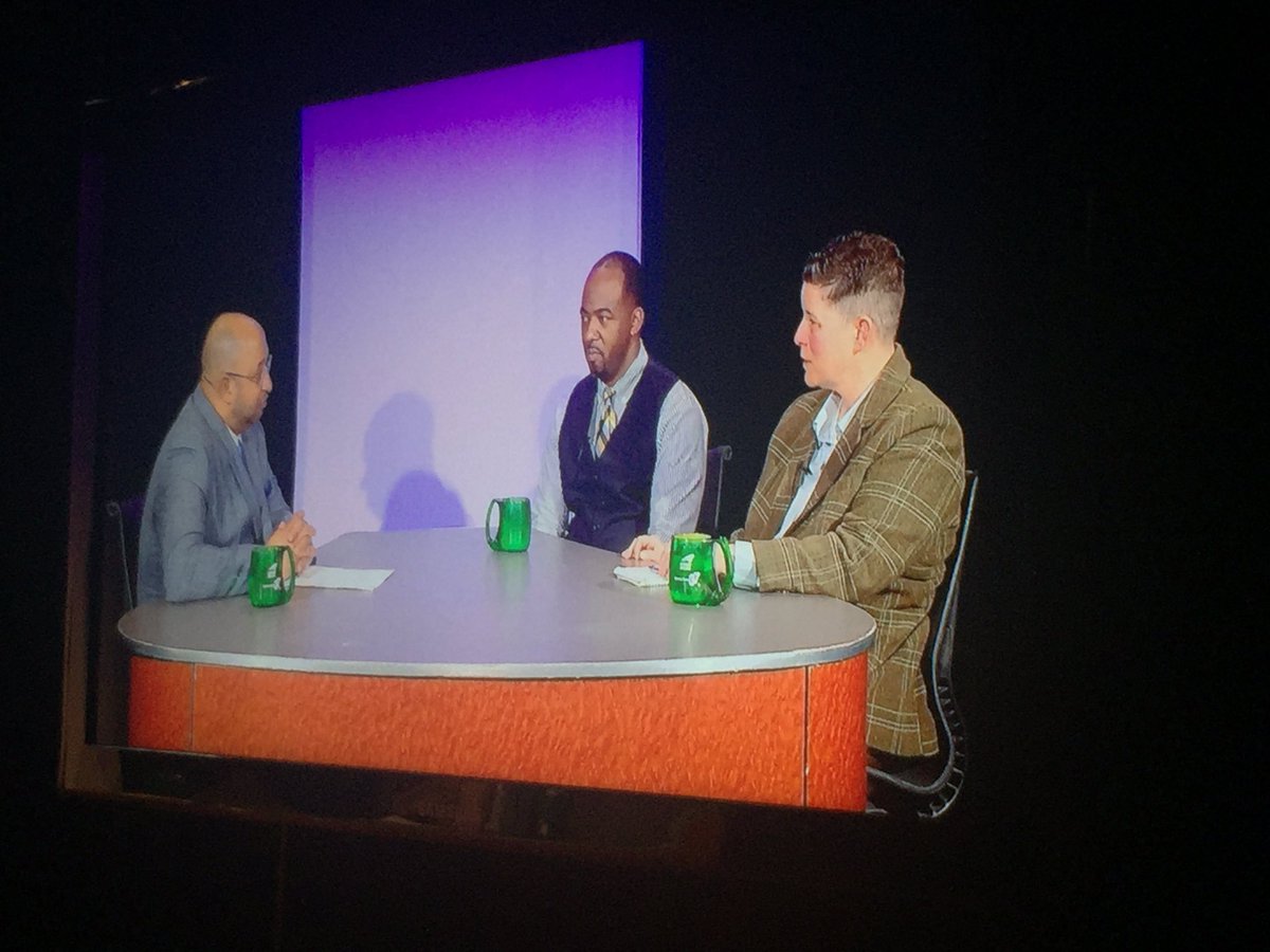Local372Union's tweet photo. Local372 Exec Vice Pres Nesbit w @lizaccles frm Community Food Advocates on @DistCouncil37 TV show @MNN59 discussing universal free lunch. https://t.co/lKgSbYY0OX